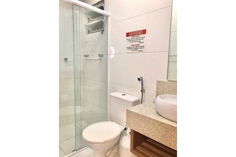 Residencial Gaivotas 09 - 1 Quartos - 30m praia Wifi Cadeira