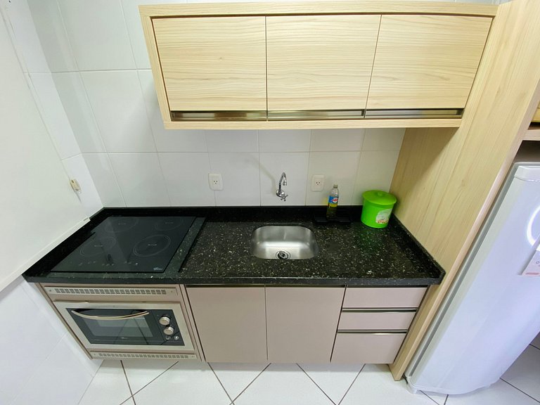 Resid. Gaivotas 08 - 1 Quartos | Apto completo a 70m da prai