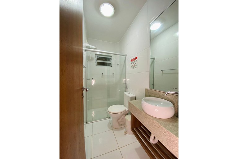 Resid. Gaivotas 08 - 1 Quartos | Apto completo a 70m da prai