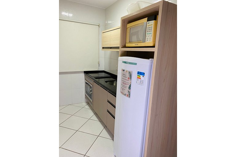 Resid. Gaivotas 08 - 1 Quartos | Apto completo a 70m da prai