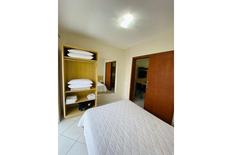 Resid. Gaivotas 08 - 1 Quartos | Apto completo a 70m da prai