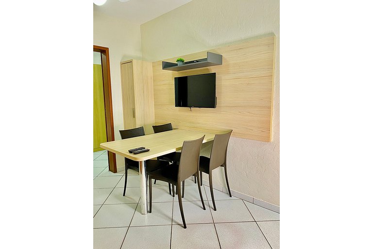 Resid. Gaivotas 08 - 1 Quartos | Apto completo a 70m da prai