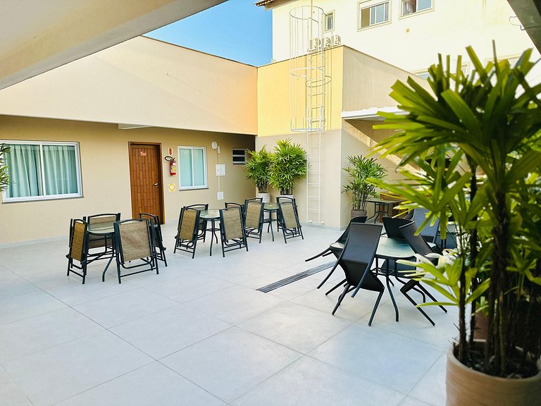 Resid. Gaivotas 08 - 1 Quartos | Apto completo a 70m da prai